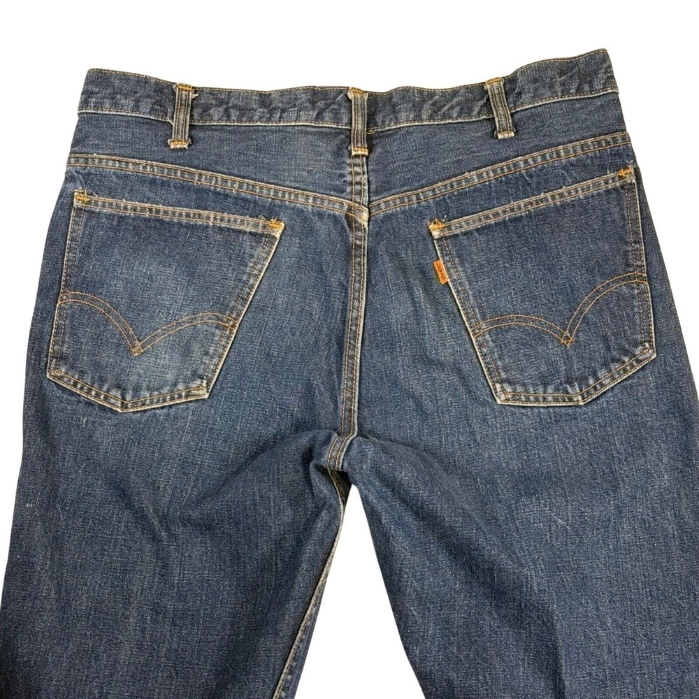 Vintage Levi's 1970s Big E Orange Tab 606 Talon 42 Zip Single Stitch 34W Rare